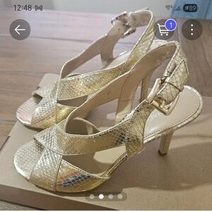 MICHAEL KORS sandals 7.5 Gold Color